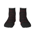 thumbnail image 1 of Salouo Cardiogram and Heart Pattern Unisex Middle Tube Socks,Middle-Finger Knee High Socks Over The Calf Tube Stocking Crew Stockings for Women and Men Tube Socks, 1 of 8