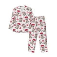 thumbnail image 1 of Salouo Caring Cow Print Button-Front Long Sleeve Pajama Set for Men, Soft 2Pjs Men's Long Sleeve Sleepwear-XX-Large, 1 of 7