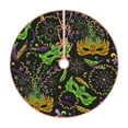thumbnail image 1 of Salouo Carnival Mardi Gras3 Christmas Tree Skirt 36" Farmhouse Christmas Decorations Snowman Xmas Tree Skirt Tree Mat for Holiday Party Decor, 1 of 8