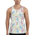 thumbnail image 1 of Salouo Cartoon Bunny for Men's Tank Tops,Sleeveless Muscle Shirts for Men Quick Dry Workout Tank Top Gym Muscle Tee Fitness Bodybuilding Sleeveless T Shirt-Small, 1 of 7