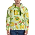 thumbnail image 1 of Salouo Cartoon Dinosaurs Pattern Men's Fall Hoodie Sweatshirt,Sport Hoodie with Pockets for Men Pullover Casual Hooded Sweatshirt-XX-Large, 1 of 7