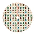 thumbnail image 1 of Salouo Cartoon Insects Christmas Tree Skirt 48" Farmhouse Christmas Decorations Snowman Xmas Tree Skirt Tree Mat for Holiday Party Decor, 1 of 8