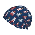 thumbnail image 1 of Salouo Cartoon Lighthouse Print Unisex Beanie Hat,Knitted Baggy Skull Cap Winter Warm Hats Beanie Sleep Hats Cancer Headwear Caps for Women & Men 1 Pieces, 1 of 7