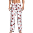 thumbnail image 1 of Salouo Cartoon Lobsters Print Pajama Pants for Men, Lounge Pants Elastic Waistband Casual Men's sleepwear Loungewear Sleep Pajama Pant -XX-Large, 1 of 7