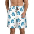 thumbnail image 1 of Salouo Cartoon Poodle Dog Pattern Swim Trunks for Men,Men's Hawaiian Bathing Suit Swimsuits Quick Dry Swimming Board Shorts Beach Shorts with Pockets-Large, 1 of 6