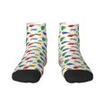 thumbnail image 1 of Salouo Cartoon Sea Turtle Pattern Unisex Middle Tube Socks,Middle-Finger Knee High Socks Over The Calf Tube Stocking Crew Stockings for Women and Men Tube Socks, 1 of 1