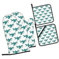 thumbnail image 1 of Salouo Cartoon Shark for Oven Mitts and Potholders BBQ Gloves-Oven Mitts and Pot Holders Non-Slip Cooking Gloves for Cooking Baking Grilling (4-Piece Set), 1 of 6