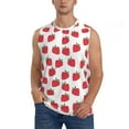 thumbnail image 1 of Salouo Cartoon Strawberry Pattern Men's Sleeveless T Shirts,Men's Regular-Fit Tank Top Sports Shirt for Men Sleeveless Tank Shirt -Small, 1 of 6