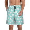 thumbnail image 1 of Salouo Cartoon Teeth1 Pattern Swim Trunks for Men,Men's Hawaiian Bathing Suit Swimsuits Quick Dry Swimming Board Shorts Beach Shorts with Pockets-Large, 1 of 6
