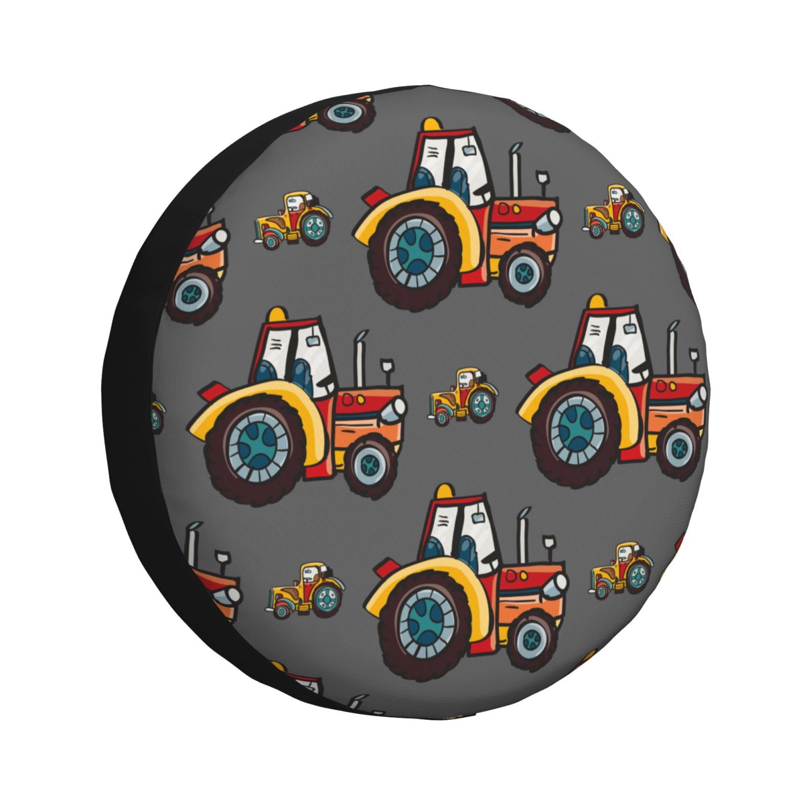 Salouo Cartoon Tractor Print Spare Tire Cover 1417 inch Spare Tire
