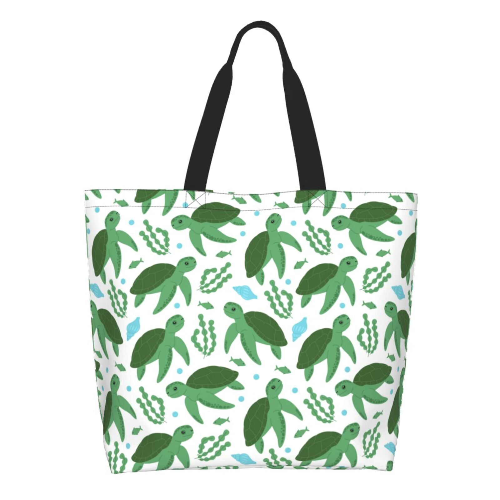 Salouo Cartoon Turtle for Tote Bag for Women - Shoulder Shopping Bag ...
