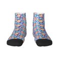 thumbnail image 1 of Salouo Cartoon colorful cute cat Pattern Unisex Middle Tube Socks,Middle-Finger Knee High Socks Over The Calf Tube Stocking Crew Stockings for Women and Men Tube Socks, 1 of 8