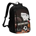 thumbnail image 1 of Salouo Casino And Sports Pattern Extra Large Travel Laptop,Backpack with USB Charging Port College Backpack Business Work Bag Casual Daypack Fits for Men & Women, 1 of 7