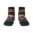 thumbnail image 1 of Salouo Cat Asleep Among Flowers Pattern Unisex Middle Tube Socks,Middle-Finger Knee High Socks Over The Calf Tube Stocking Crew Stockings for Women and Men Tube Socks, 1 of 8
