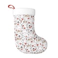thumbnail image 1 of Salouo Cat Bear Rabbit Print Christmas Stockings,Large Xmas Stocking Set of 1 Holiday and Farmhouse Stocking for Christmas Holiday Party Decoration(17.7*11 Inch), 1 of 7