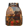 thumbnail image 1 of Salouo Cat Dog Friendship Print Laptop Backpack 16.5'' Daypack Carry On Backpack for Men Women Outdoor Bag Laptop Sleeve and Dual for Weekender/Business/Hiking-One Size, 1 of 6