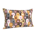 thumbnail image 1 of Salouo Cat Paw (2) Pattern Pillow Cases,1PC Pillow Covers with Envelope Closure Decorative Pillow Case for Bed Couch,Pillows Not Included-16"x24", 1 of 6
