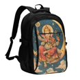 Salouo Celestial Ganesh Blessings Pattern Extra Large Travel Laptop