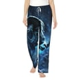 thumbnail image 1 of Salouo Celestial Ram Night Sky Print Women's Pajama Pants Casual Loose Sweatpants PJs Flowy Pants Drawstring Palazzo for Women Wide Leg Pants Lounge Pajama -Medium, 1 of 8