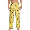 thumbnail image 1 of Salouo Chamomile And Ladybug Print Pajama Pants for Men, Lounge Pants Elastic Waistband Casual Men's sleepwear Loungewear Sleep Pajama Pant -XX-Large, 1 of 7