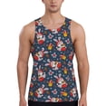 thumbnail image 1 of Salouo Christmas Bunny A for Men's Tank Tops,Sleeveless Muscle Shirts for Men Quick Dry Workout Tank Top Gym Muscle Tee Fitness Bodybuilding Sleeveless T Shirt-Small, 1 of 7