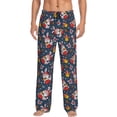 thumbnail image 1 of Salouo Christmas Bunny A Print Pajama Pants for Men, Lounge Pants Elastic Waistband Casual Men's sleepwear Loungewear Sleep Pajama Pant -Small, 1 of 7