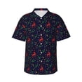 thumbnail image 1 of Salouo Christmas Deer for Hawaiian Shirt for Men,Summer Beach Casual Short Sleeve Button Down Shirts Men's Regular-Fit Short-Sleeve Print Shirt -Large, 1 of 6