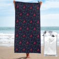 thumbnail image 1 of Salouo Christmas Deer Pattern 1 Pack Bath Towel, Quick Drying Towels Premium Towels for for Body, Sport, Yoga, SPA, Fitness-31.5"x63", 1 of 8