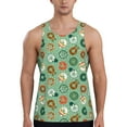 thumbnail image 1 of Salouo Christmas Donuts for Men's Tank Tops,Sleeveless Muscle Shirts for Men Quick Dry Workout Tank Top Gym Muscle Tee Fitness Bodybuilding Sleeveless T Shirt-XX-Large, 1 of 7