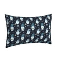 thumbnail image 1 of Salouo Christmas Gnome blue Print Print Pillow Case Cover,Wrinkle-Free Bed Pillow Cover Pack of 1 Home Decor Fade-Resistant and Stain-Resistant ,Pillows Not Included -14"x20", 1 of 8