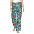 thumbnail image 1 of Salouo Christmas Hat Cute French Bulldog Print Women's Pajama Pants Casual Loose Sweatpants PJs Flowy Pants Drawstring Palazzo for Women Wide Leg Pants Lounge Pajama -X-Large, 1 of 8