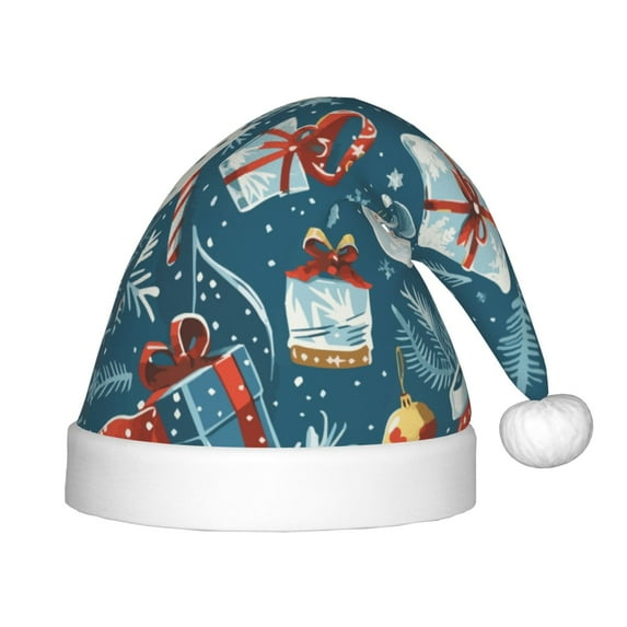 Salouo Christmas Snowman Gift for Christmas Hat for Kids Xmas Holiday Hat Santa Hat for Boys & Girls Festive Headwear Accessories Fit for Christmas/ New Year/Holiday/Party