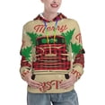 thumbnail image 1 of Salouo Christmas Vintage Red Truck Pattern Hoodie Sweatshirts for Women, Autumn Pullover Hoodie Workout Sweat Women's Long Sleeve Preppy Sweatshirts-XX-Large, 1 of 7