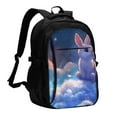 thumbnail image 1 of Salouo Cloud Cute Rabbit Pattern Extra Large Travel Laptop,Backpack with USB Charging Port College Backpack Business Work Bag Casual Daypack Fits for Men & Women, 1 of 7