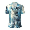 thumbnail image 1 of Salouo Cloud Sunshine Puppy for Men's Short Sleeve Polo Shirts,Polo Shirts for Men Performance Short Sleeve Golf Shirt Athletic Casual Collared T-Shirt-Medium, 1 of 8