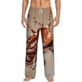 thumbnail image 1 of Salouo Coffee Beans Chocolate Splash Print Pajama Pants for Men, Lounge Pants Elastic Waistband Casual Men's sleepwear Loungewear Sleep Pajama Pant -Medium, 1 of 7