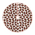 thumbnail image 1 of Salouo Coffee Rugby Christmas Tree Skirt 36" Farmhouse Christmas Decorations Snowman Xmas Tree Skirt Tree Mat for Holiday Party Decor, 1 of 8