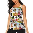 thumbnail image 1 of Salouo Collage of pretty dogs Pattern Workout Tank Tops for Women,Gym Exercise Sleeveless Running Loose Athletic Top Fit Yoga Tops Active Shirts-Medium, 1 of 7