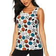 thumbnail image 1 of Salouo Color Balls Pattern Workout Tank Tops for Women,Gym Exercise Sleeveless Running Loose Athletic Top Fit Yoga Tops Active Shirts-Large, 1 of 7