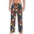 thumbnail image 1 of Salouo Colorful Astronomy Print Pajama Pants for Men, Lounge Pants Elastic Waistband Casual Men's sleepwear Loungewear Sleep Pajama Pant -X-Large, 1 of 7