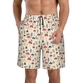 thumbnail image 1 of Salouo Colorful Autumn Pattern Swim Trunks for Men,Men's Hawaiian Bathing Suit Swimsuits Quick Dry Swimming Board Shorts Beach Shorts with Pockets-XX-Large, 1 of 6