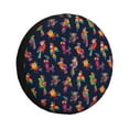 thumbnail image 1 of Salouo Colorful Birds Print Spare Tire Cover 14-17 inch Spare Tire Protector Universal Tough Tire Wheel Cover for Trailer SUV and Truck-14 inch, 1 of 6