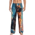 thumbnail image 1 of Salouo Colorful Cloud Shepherd Dog Print Pajama Pants for Men, Lounge Pants Elastic Waistband Casual Men's sleepwear Loungewear Sleep Pajama Pant -XX-Large, 1 of 7
