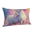 thumbnail image 1 of Salouo Colorful Cloud White Horse Pattern Pillow Cases,1PC Pillow Covers with Envelope Closure Decorative Pillow Case for Bed Couch,Pillows Not Included-16"x24", 1 of 6