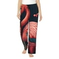thumbnail image 1 of Salouo Colorful Floral Flamingo Print Women's Pajama Pants Casual Loose Sweatpants PJs Flowy Pants Drawstring Palazzo for Women Wide Leg Pants Lounge Pajama -X-Large, 1 of 8