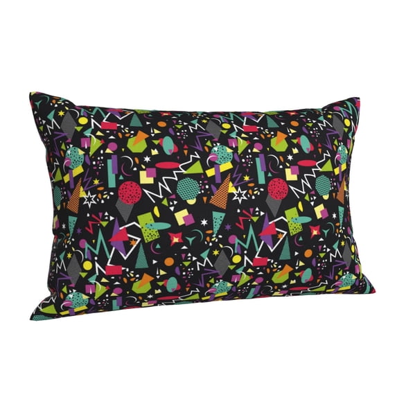 Salouo Colorful Geometric Figures Pattern Pillow Cases,1PC Pillow Covers with Envelope Closure Decorative Pillow Case for Bed Couch,Pillows Not Included-14"x20"