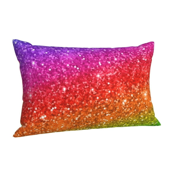 Salouo Colorful Glitter Pattern Pillow Cases,1PC Pillow Covers with Envelope Closure Decorative Pillow Case for Bed Couch,Pillows Not Included-20"x30"