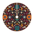 thumbnail image 1 of Salouo Colorful Mexican2 Christmas Tree Skirt 30" Farmhouse Christmas Decorations Snowman Xmas Tree Skirt Tree Mat for Holiday Party Decor, 1 of 8