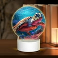 thumbnail image 1 of Salouo Colorful Ocean Sea Turtle for Round Acrylic Night Light - Acrylic Sheets with LED Light Lamp Base - Decorative Night Lamp for Restaurant Bar Cafe Shop Room Decoration, 1 of 9