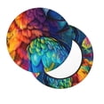 thumbnail image 1 of Salouo Colorful Parrot Jungle Dream Pattern Bar Stool Cushion Cover, Round Crease-Resistant Stretchy Dustproof Stool Seat Slipcover for Bar Round Chair-12 inch, 1 of 6